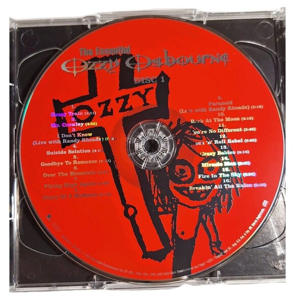 Ozzy Osbourne - The Essential Ozzy Osbourne with Hype Sticker  (Epic 2xCD, 2003) - Picture 3 of 4